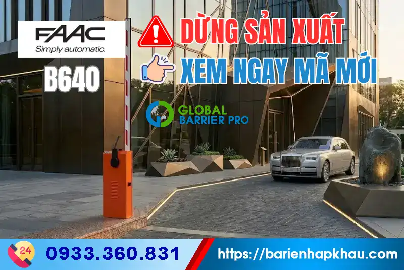 Thanh chắn barie tự động FAAC 640 Made in Italia.